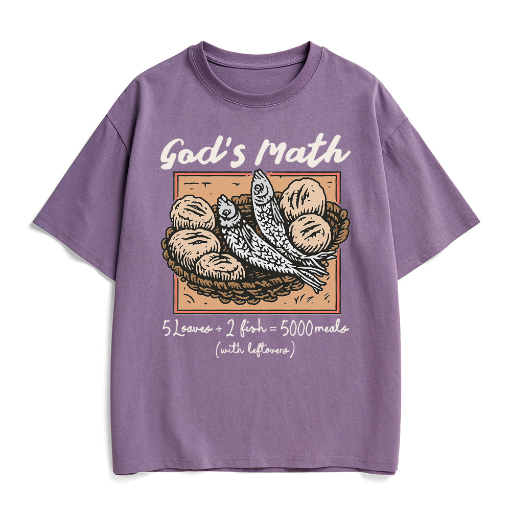 God's Math Christian Heavy Cotton T-Shirt