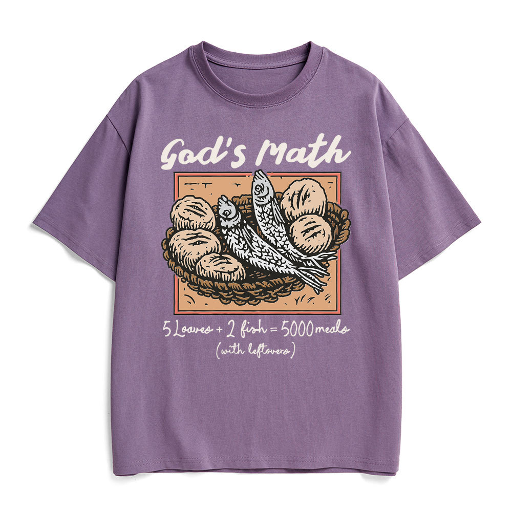 God's Math Christian Heavy Cotton T-Shirt