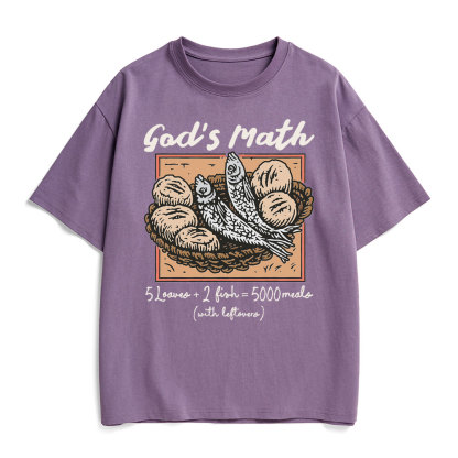 God's Math Christian Heavy Cotton T-Shirt