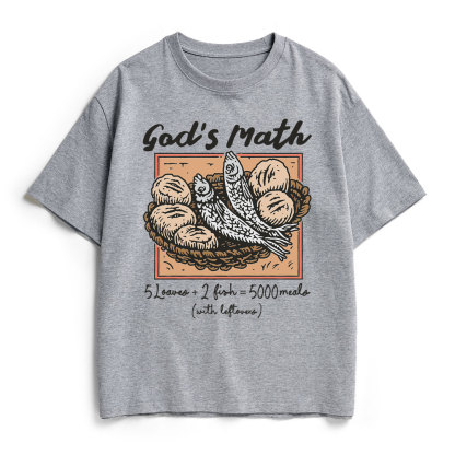God's Math Christian Heavy Cotton T-Shirt
