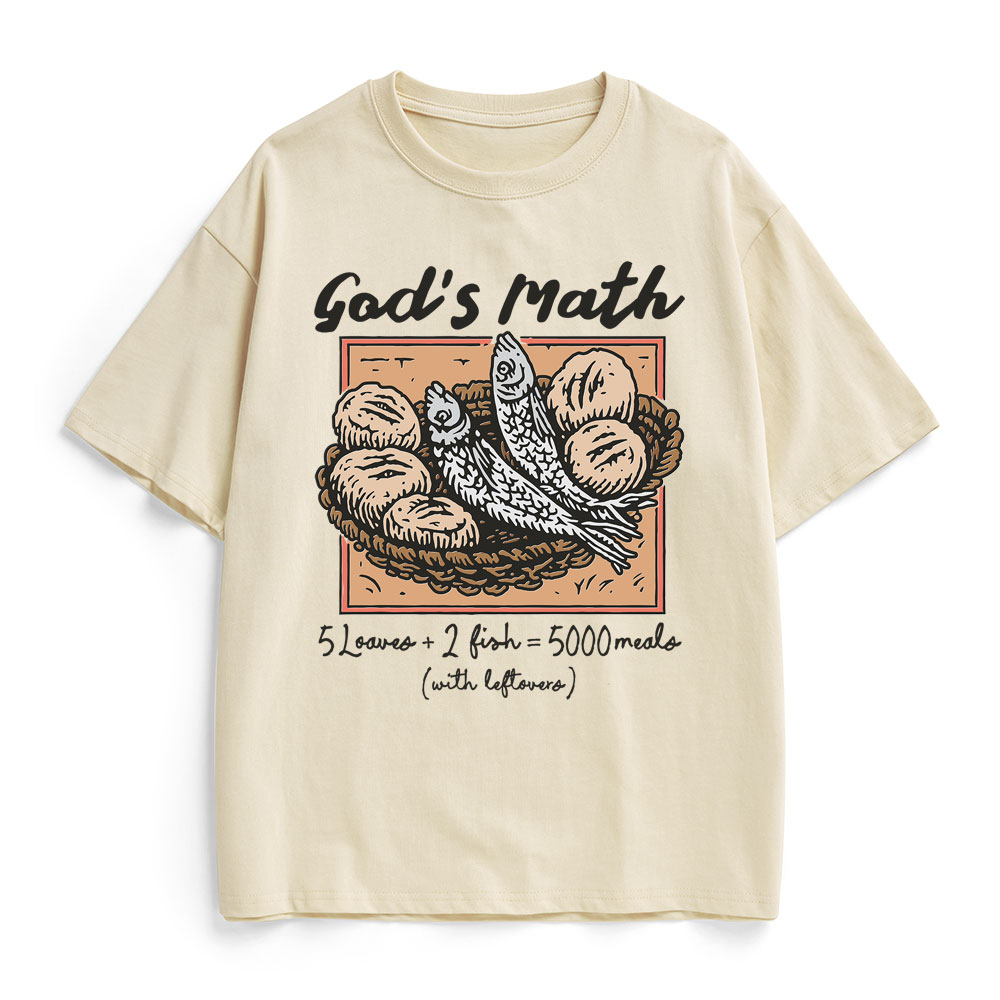 God's Math Christian Heavy Cotton T-Shirt