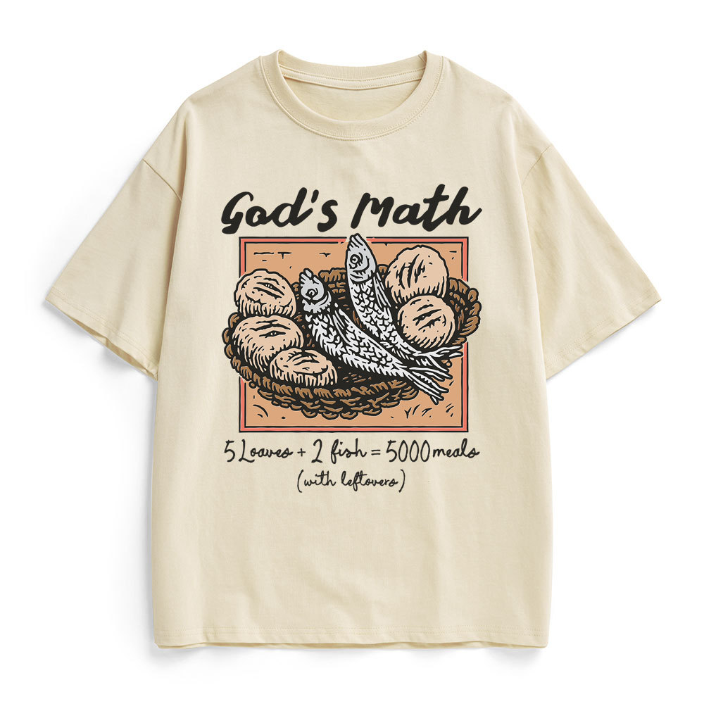 God's Math Christian Heavy Cotton T-Shirt