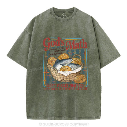 God's Math Christian Washed T-Shirt