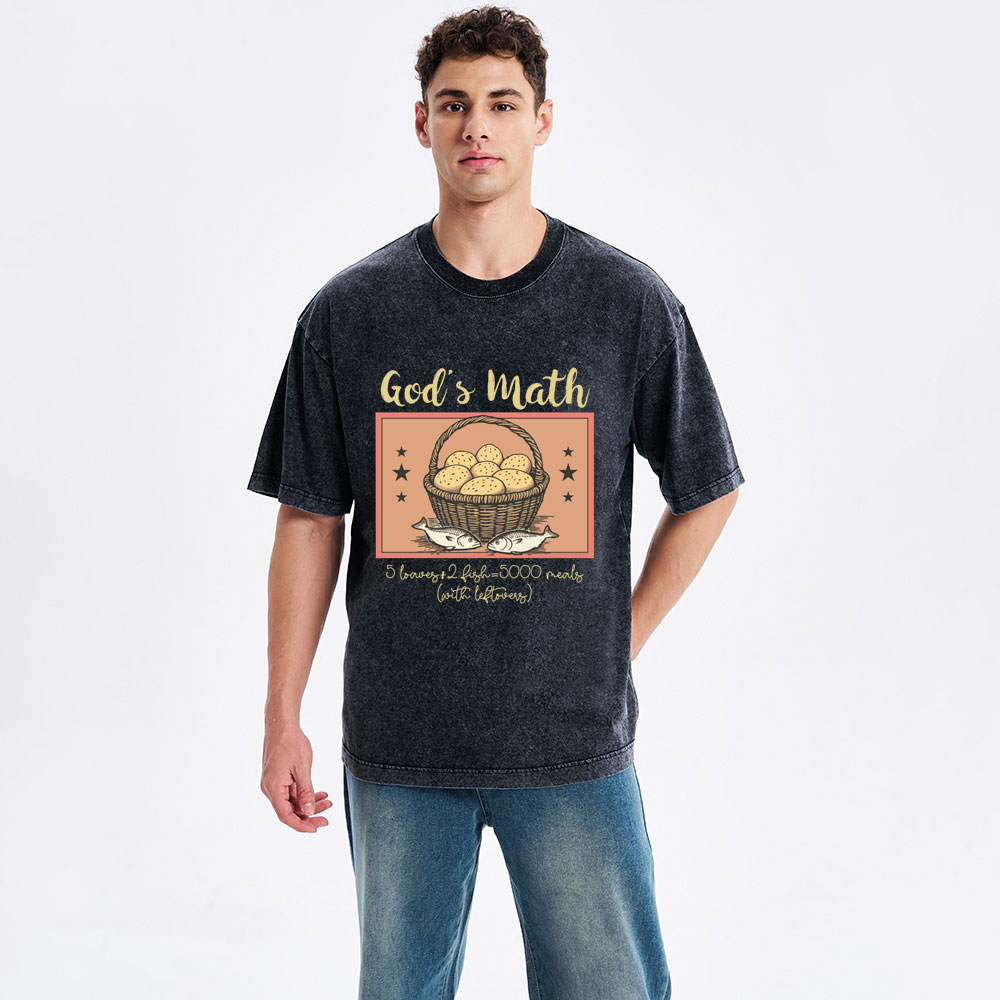 God's Math Christian Washed T-Shirt