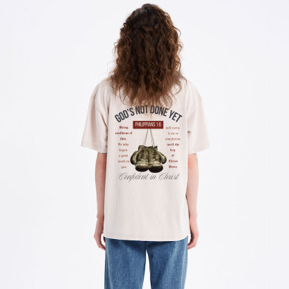 God's Not Done Yet Christian Washed T-Shirt