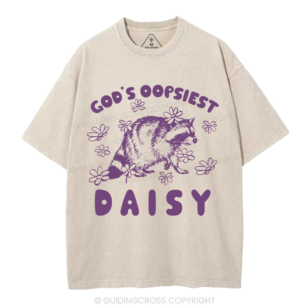God's Oopsiest Daisy Christian Washed T-Shirt