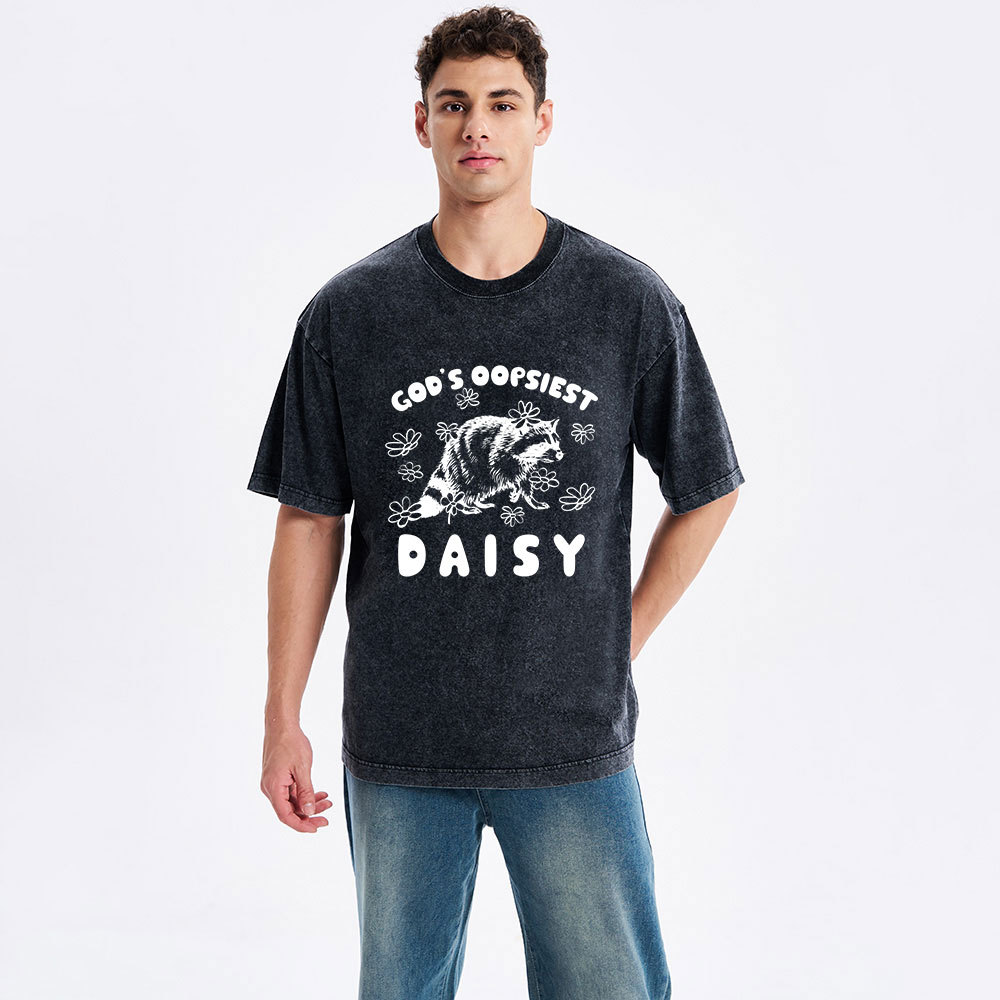 God's Oopsiest Daisy Christian Washed T-Shirt