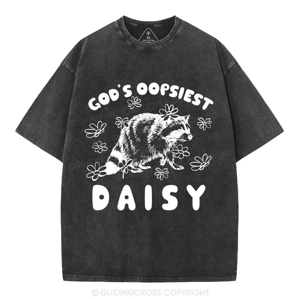 God's Oopsiest Daisy Christian Washed T-Shirt