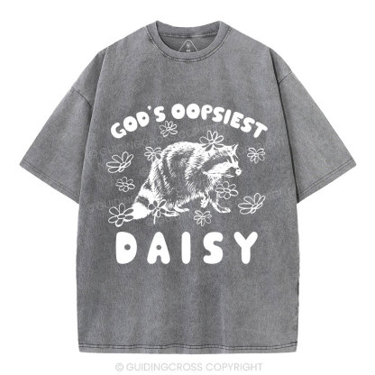 God's Oopsiest Daisy Christian Washed T-Shirt