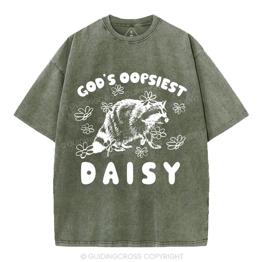 God's Oopsiest Daisy Christian Washed T-Shirt