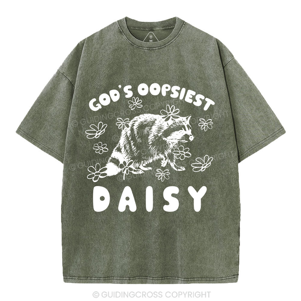 God's Oopsiest Daisy Christian Washed T-Shirt