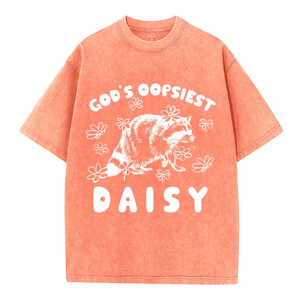 God's Oopsiest Daisy Christian Washed T-Shirt