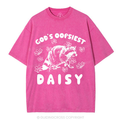 God's Oopsiest Daisy Christian Washed T-Shirt
