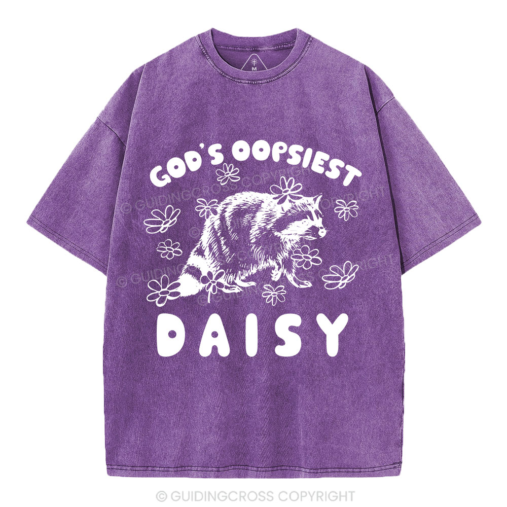 God's Oopsiest Daisy Christian Washed T-Shirt