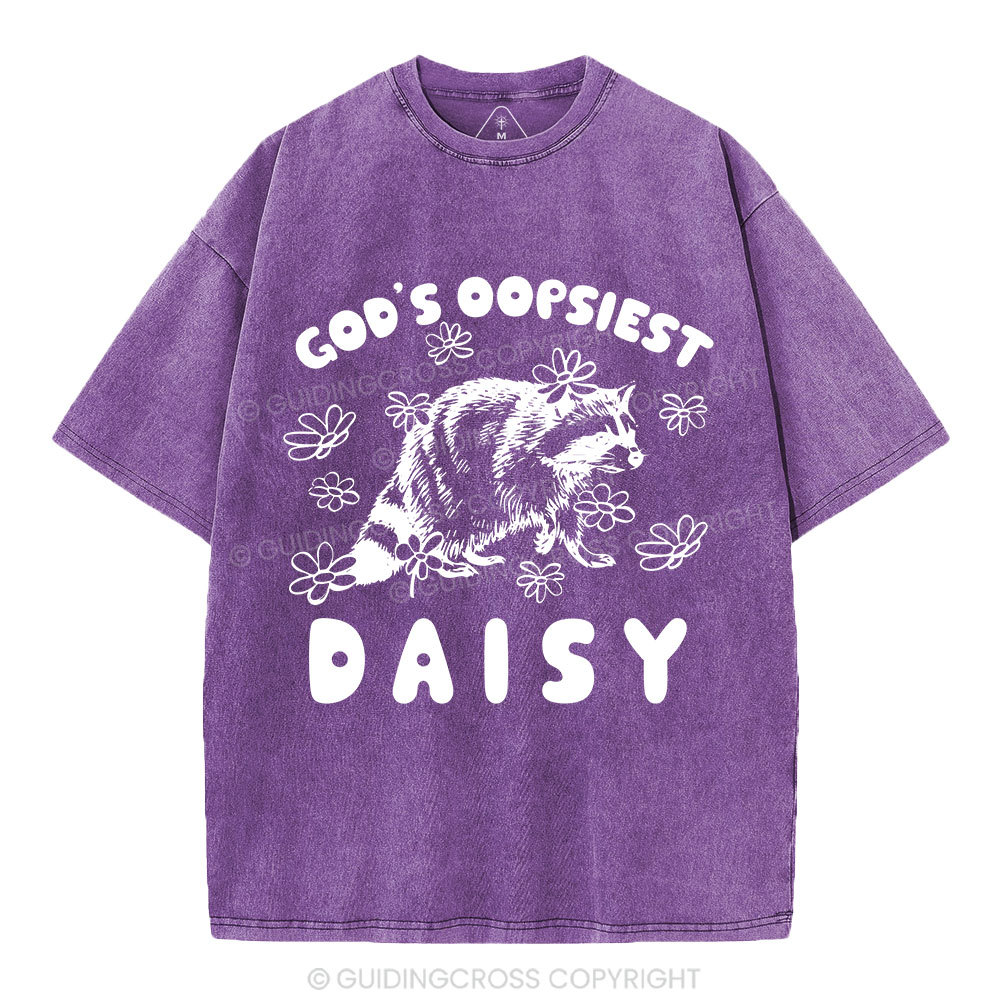 God's Oopsiest Daisy Christian Washed T-Shirt