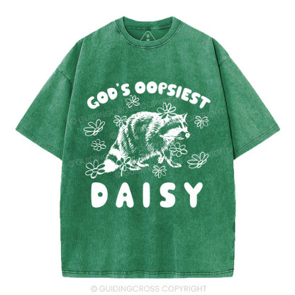 God's Oopsiest Daisy Christian Washed T-Shirt
