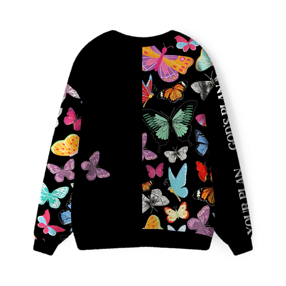 God's Plan And Your Plan Christian Lightweight Cardigan