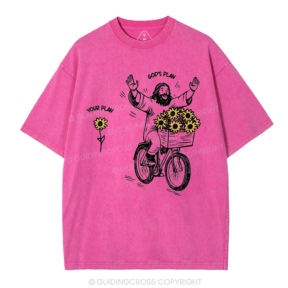 God's Plan And Your Plan Christian Washed T-Shirt