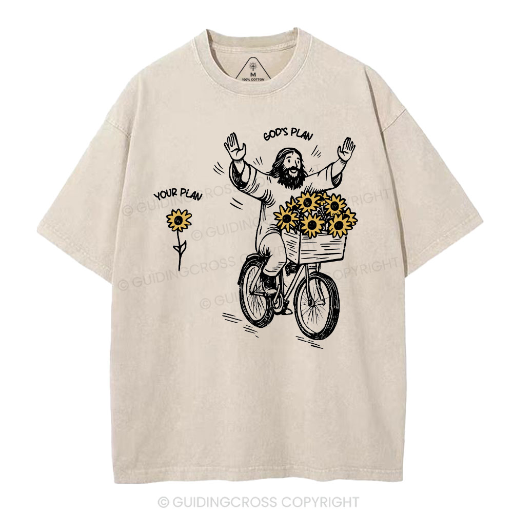 God's Plan And Your Plan Christian Washed T-Shirt
