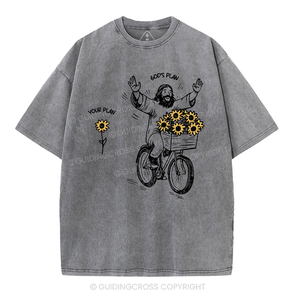 God's Plan And Your Plan Christian Washed T-Shirt