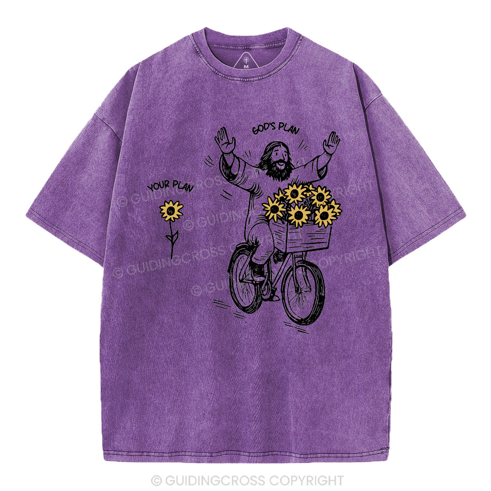 God's Plan And Your Plan Christian Washed T-Shirt