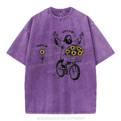 God's Plan And Your Plan Christian Washed T-Shirt