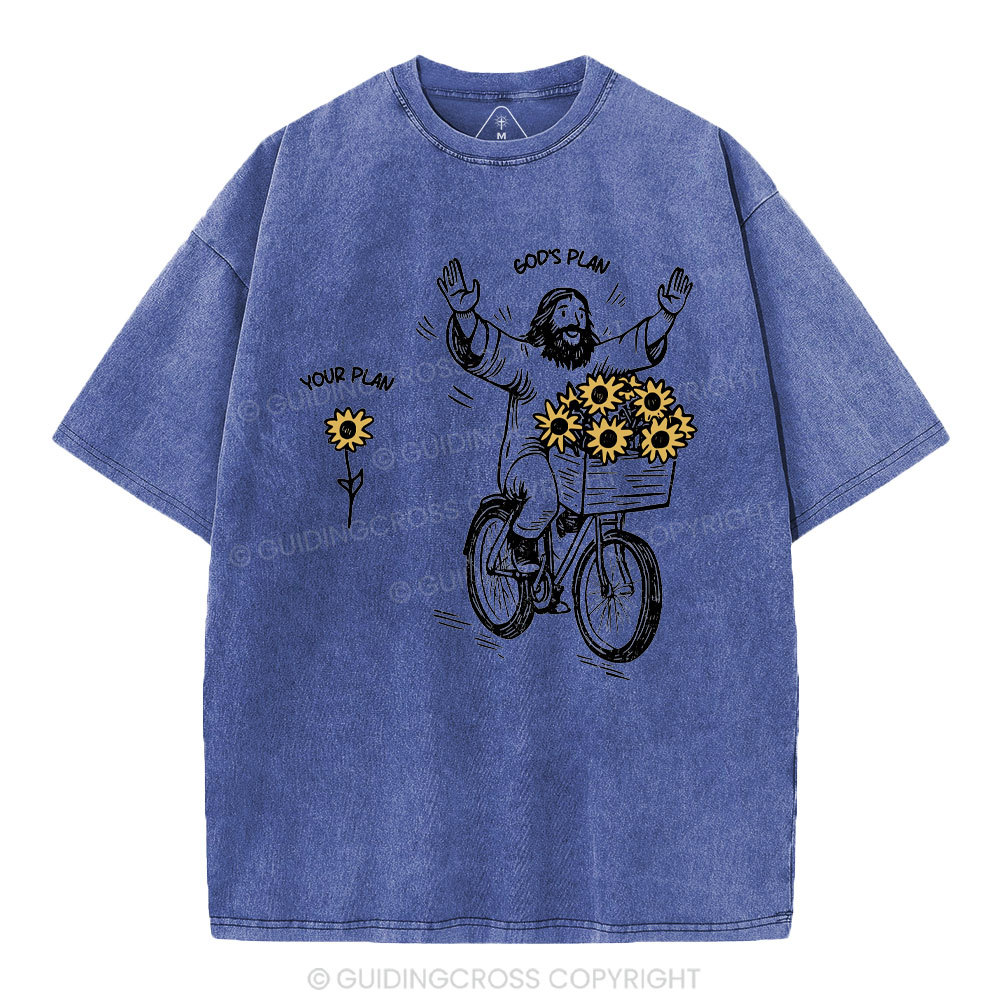 God's Plan And Your Plan Christian Washed T-Shirt