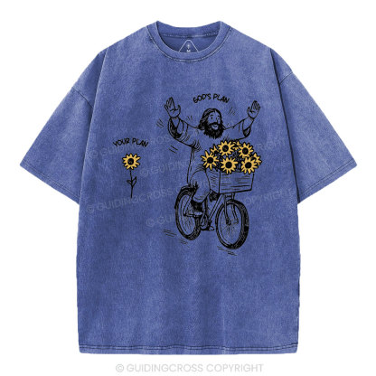 God's Plan And Your Plan Christian Washed T-Shirt
