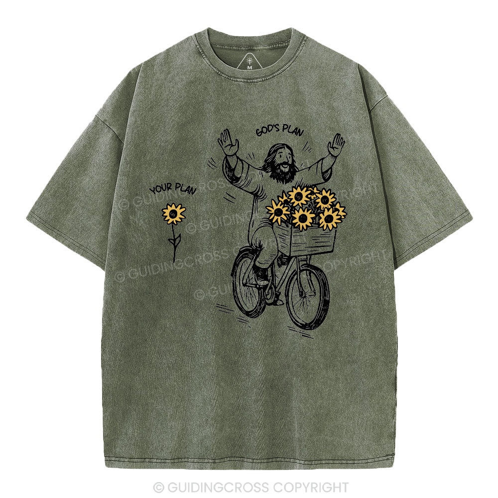 God's Plan And Your Plan Christian Washed T-Shirt