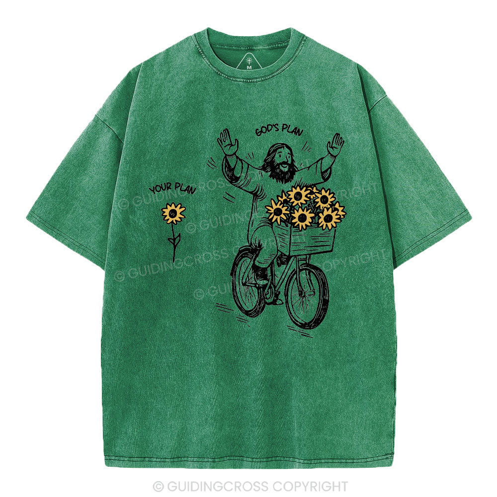 God's Plan And Your Plan Christian Washed T-Shirt