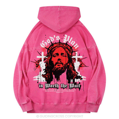 God's Plan Christian Washed Hoodie