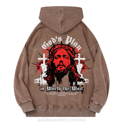 God's Plan Christian Washed Hoodie