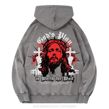God's Plan Christian Washed Hoodie
