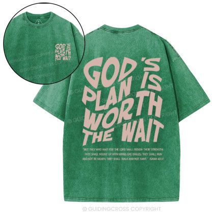 God's Plan Christian Washed T-Shirt