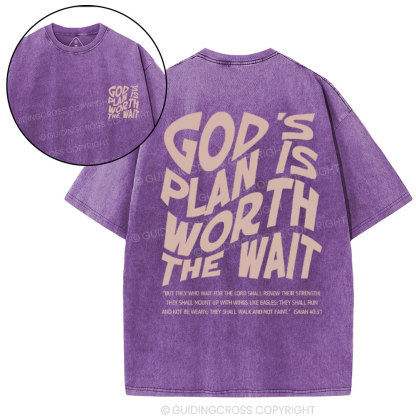 God's Plan Christian Washed T-Shirt
