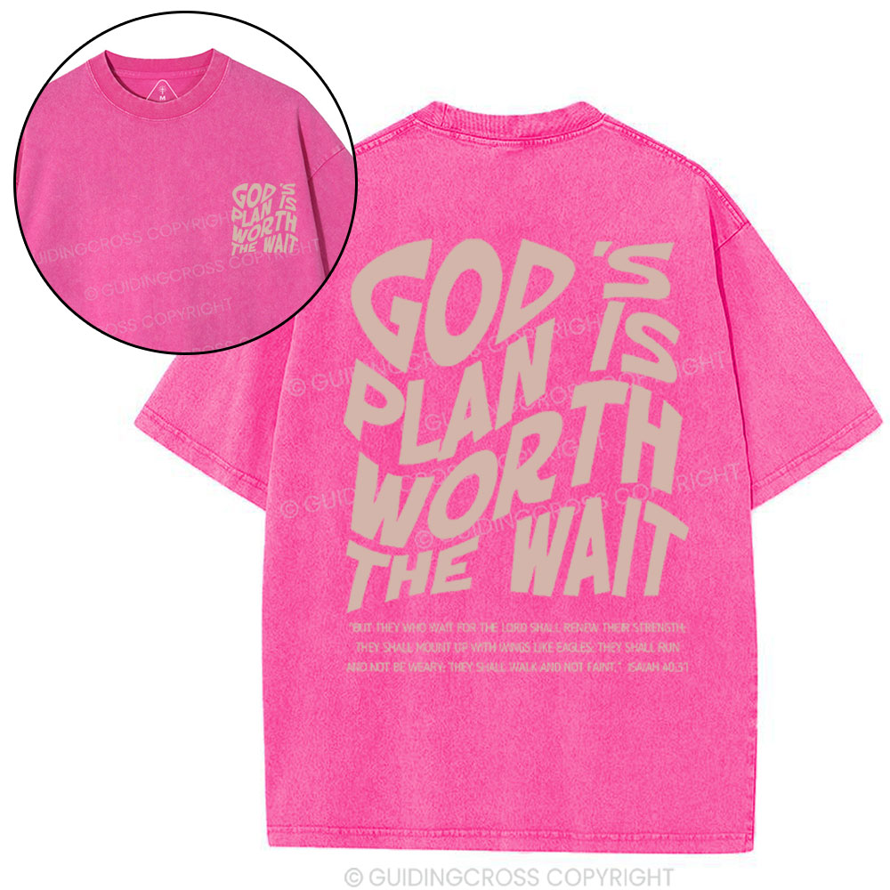 God's Plan Christian Washed T-Shirt