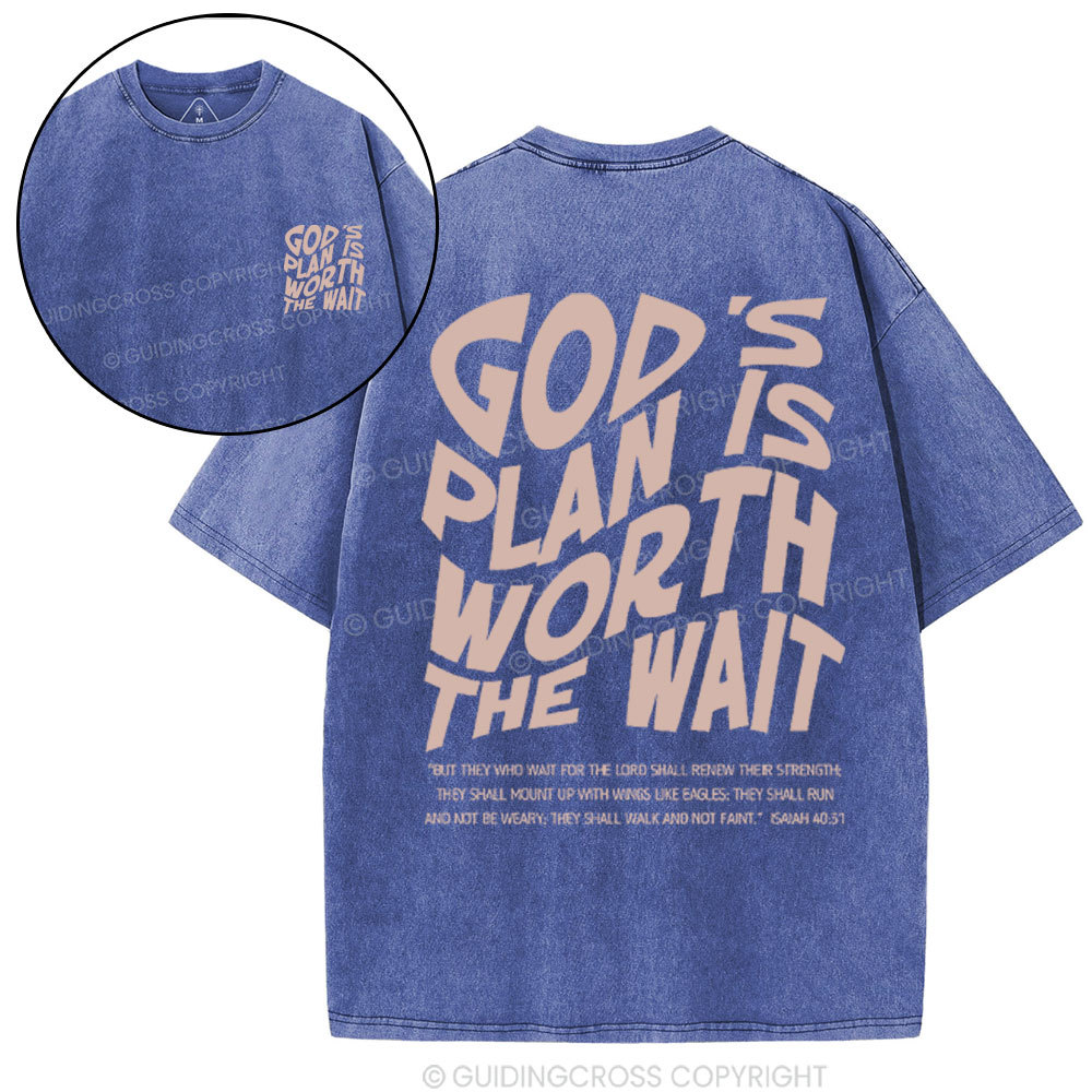 God's Plan Christian Washed T-Shirt