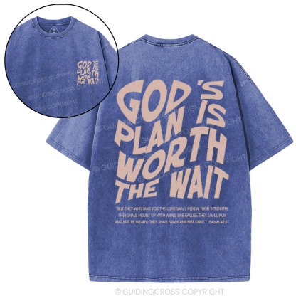 God's Plan Christian Washed T-Shirt