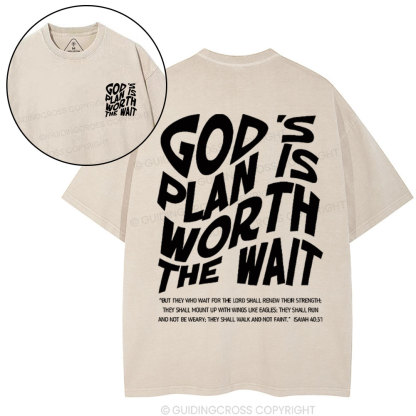 God's Plan Christian Washed T-Shirt