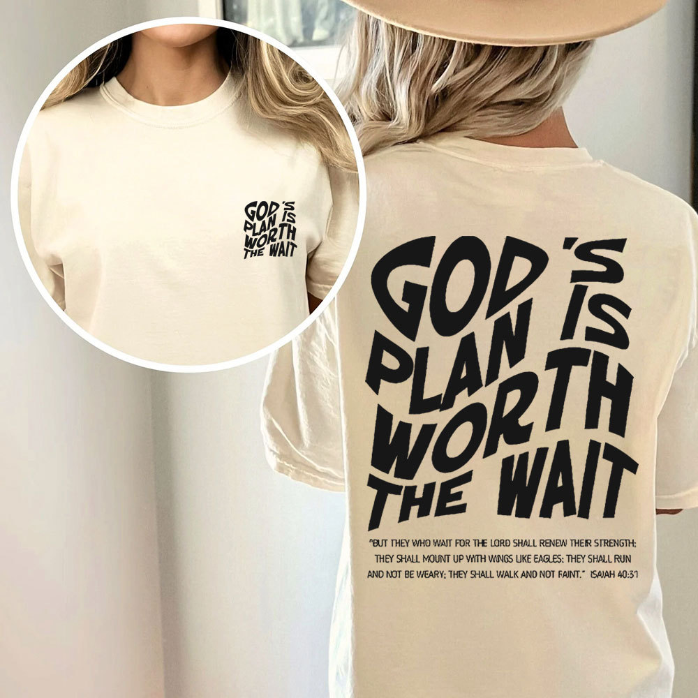God's Plan Christian Washed T-Shirt