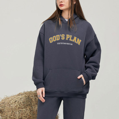 God's Plan Christian hoodie Set