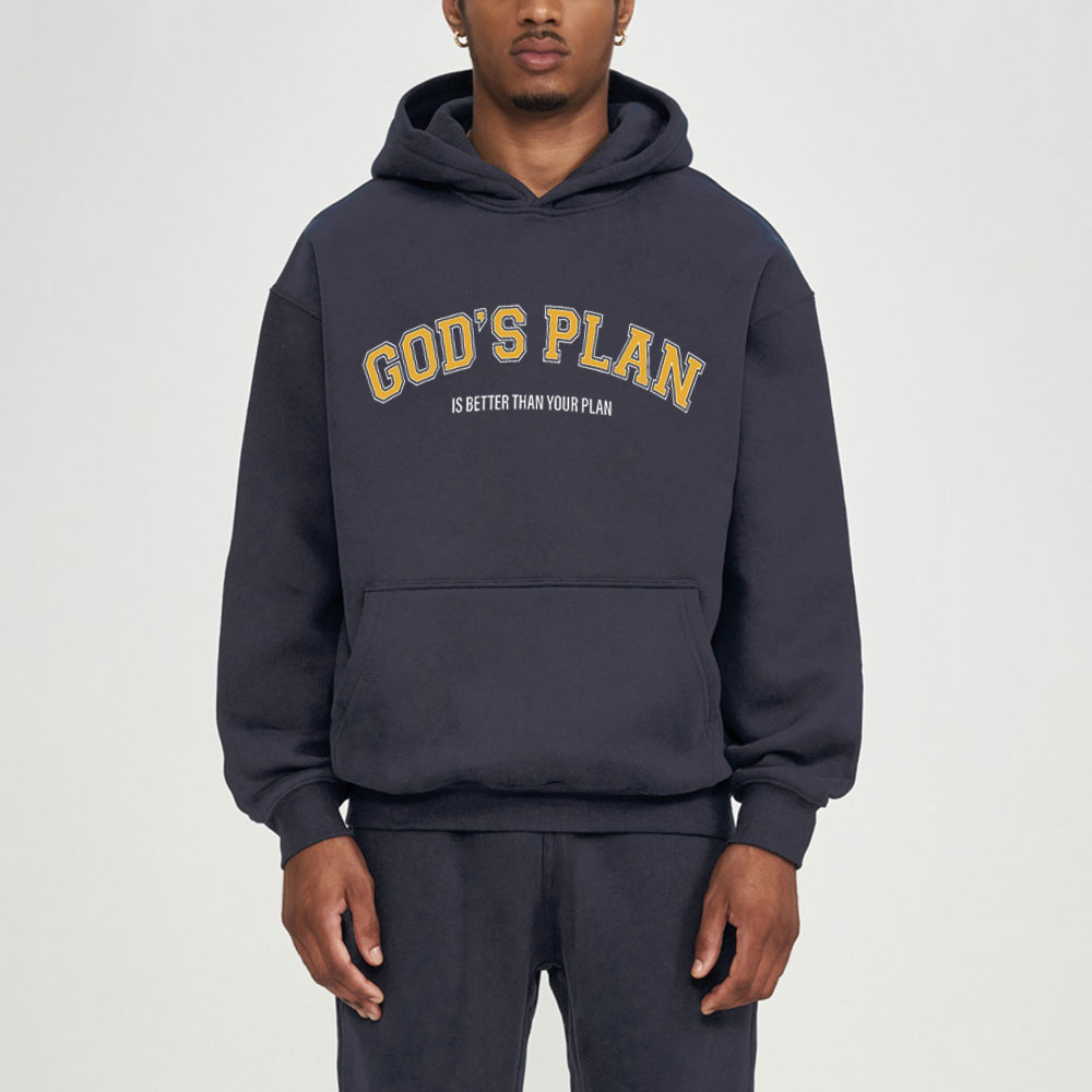 God's Plan Christian hoodie Set