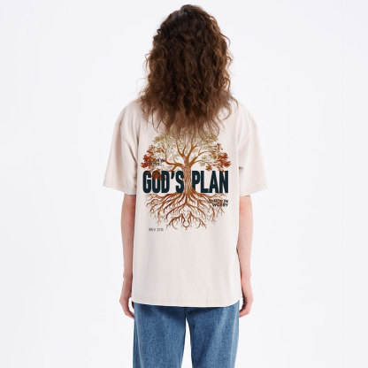 God's Plan Is Better Than Mine Christian Washed T-Shirt