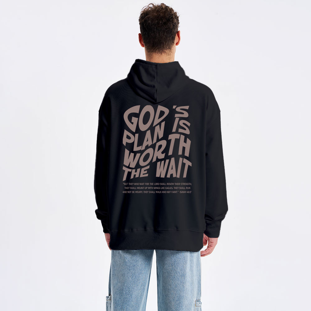 God's Plan Is Worth The Wait Classic Christian Hoodie