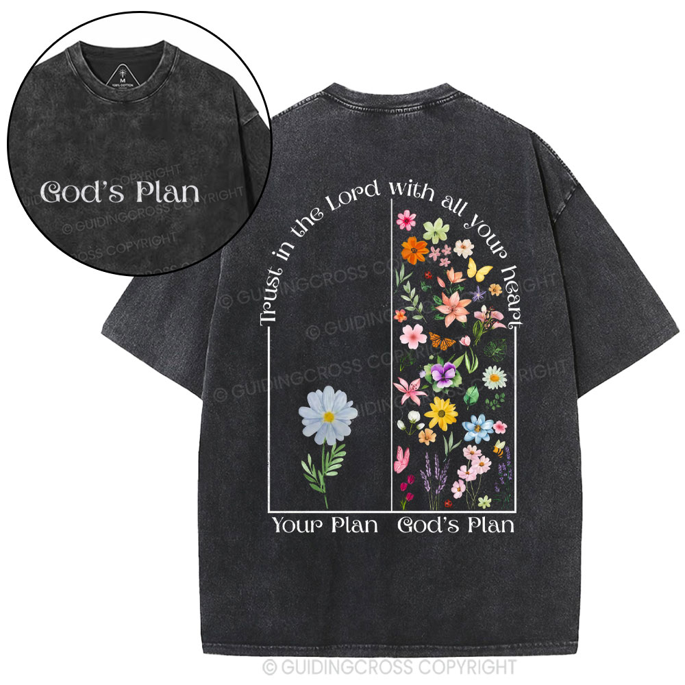 God's Plane Christian Washed T-Shirt