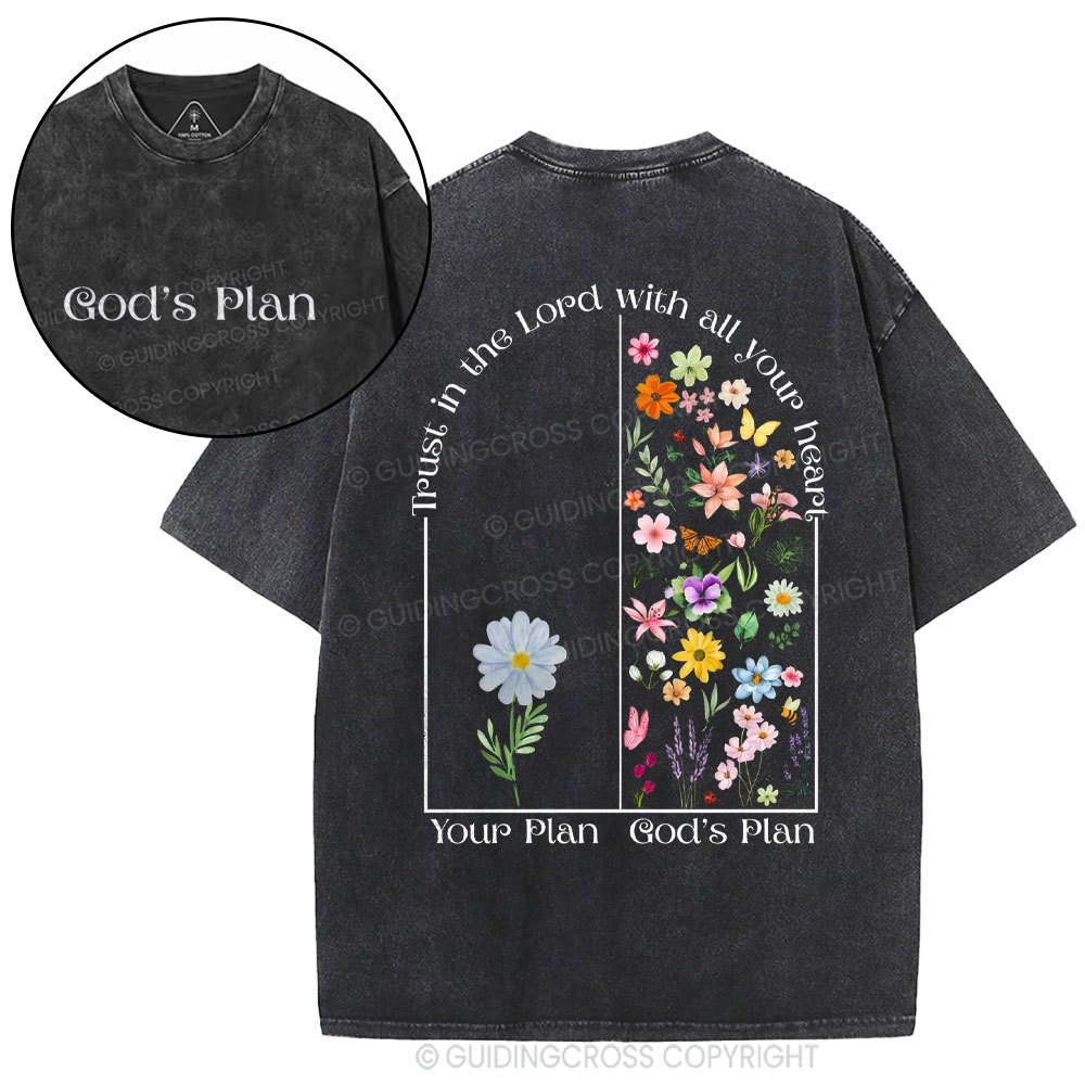 God's Plane Christian Washed T-Shirt