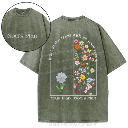 God's Plane Christian Washed T-Shirt