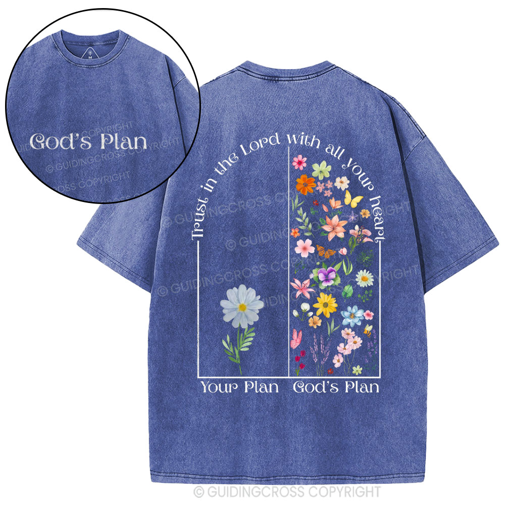 God's Plane Christian Washed T-Shirt