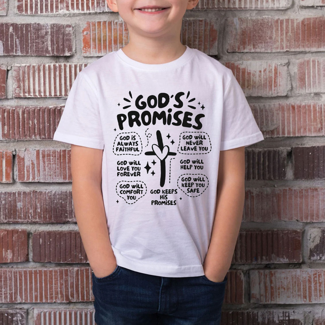 God's Promises Christian Kid T-Shirt
