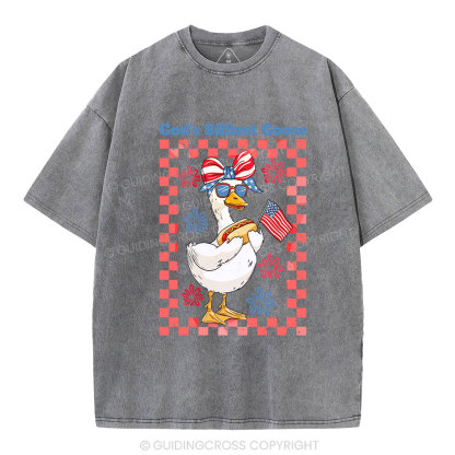 God's Silliest Goose Christian Washed T-Shirt